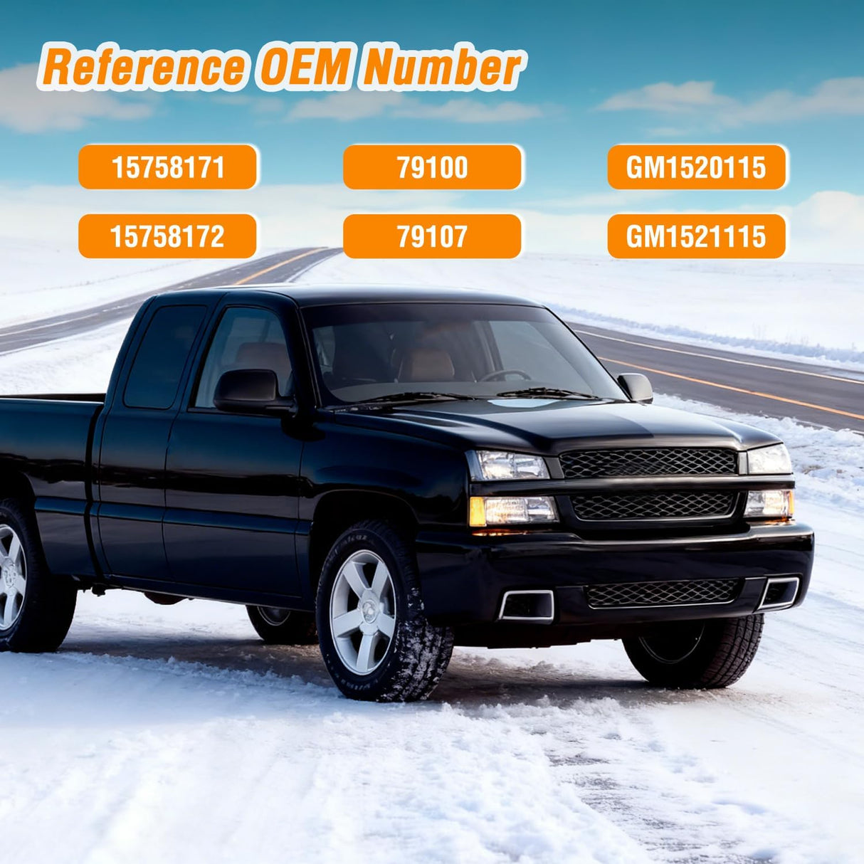 Extended Cab Door Handle Left Driver & Right Passenger Rear Car Door Handles Compatible with 1999 00 01 02 03 04 05 06 2007 Chevy Silverado GMC Sierra 1500 2500 3500 Replace#15758171,15758172