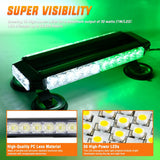 14.5 Inch 30LED Strobe Light Bar Double Side Rooftop Green White