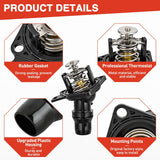 Thermostat Housing Assembly Compatible with Honda Accord 2003-2007 Element 2003-2011 Engine 2.4L L4 Coolant Thermostat Housing for Car 19301-RAA-A02 19301RAAA02 19301-RAA-A01 19301-R40-A01