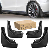 Mud Flaps for Tesla Model Y 2020 2021 2022 2023 2024 2025, No Drilling Precision Fit Exterior Accessories Heavy-Duty Splash Guards Protection, Front & Rear Set