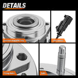 Front Wheel Bearing and Hub Assembly for Chevrolet Tahoe Suburban 2015–2020, GMC Yukon XL 2015–2020, Silverado 1500 2014–2018, GMC Sierra 1500 2014-2018, Escalade, 4WD-2Pack