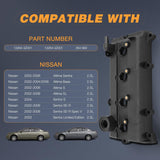 Engine Valve Cover Set for Nissan Altima S SL 2002 2003 2004 2005 2006, Base 2002-2004 2006, for Sentra S 2004, Engine Valve Cover for Sentra SER, SER Spec V 2002-2006, 2.5L (Bolts Included)
