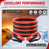 0 Gauge 20FT 1000A Car Battery Jumper Cables Kit | Heavy Duty Booster Jump Start Cable with Storage Bag for Jump Starting Dead or Weak Batteries for Pickup Truck RV Vans SUV