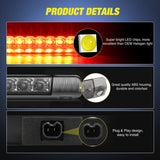 Third Brake Light Tail High Mount 3rd Stop Lights Smoked Lens for Toyota 4Runner 2010-2016 Highlander 2014-2016 Prius 2010-2015 Prius C Prius V 2012-2016 Sienna 2011-2016 Van SUV Rear Cab