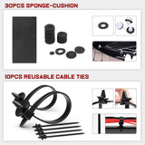 1125Pcs Car Push Retainer Clips Auto Fasteners Kit Included 34 Most Popular Sizes Nylon Bumper Fender Rivets with 5 Fasteners Remover 10 Cable Ties for Toyota GM Ford Honda Chevy