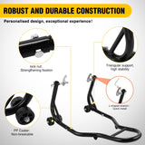 Universal Motorcycle Stand Lift 850lbs Front Rear Combo Stand Lift Stand Front Wheel Fork Stand Rear U+L Fork Swingarm Spool Stand for Most Yamaha Honda Kawasaki Suzuki Motorcycles