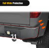 Rear Bumper Nilight Rear Step Bumper for 2007 2008 2009 2010 2011 2012 2013 Toyota Tundra Full Width Pickup Truck Textured Black Solid Steel Off-Road with 2X Upgraded 18W LED Lights D-Rings, 2 Years Warranty
