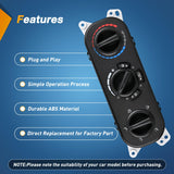 A/C Heater Climate Control Module Switch Panel | Compatible with 2007 2008 2009 2010 Jeep Wrangler JK 3.8L V6 Truck Replacement Air Conditioning Panel