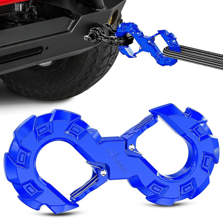 Quick Release S-Tow Shackle Hook – Heavy Duty Off-Road Recovery Hook, Fits Winch Rope & Recovery Strap, 11,000 LBS Working Load, for Jeep, SUV, ATV, Trailers, Blue