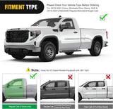 Running Boards for 2019-2026 Chevy Silverado GMC Sierra 1500, 2500, 3500 Regular Standard Single Cab 6 Inch Side Step Nerf Bars Black