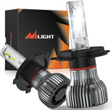 H4/9003/HB2 Bulbs, Halogen Replacement High Low Dual Bulbs, Compact Size, 6000K Cool White, 2-Pack