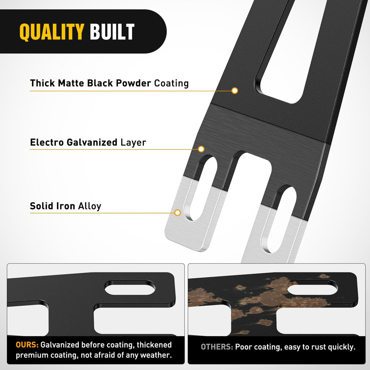 Hidden Bumper Mounting Brackets for 2009-2018 Dodge Ram 2500 3500 | Designed for 20 Inch Straight LED Light Bar,Heavy-Duty Steel,Front Lower Hidden Bumper Brackets