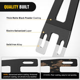 Hidden Bumper Mounting Brackets for 2009-2018 Dodge Ram 2500 3500 | Designed for 20 Inch Straight LED Light Bar,Heavy-Duty Steel,Front Lower Hidden Bumper Brackets