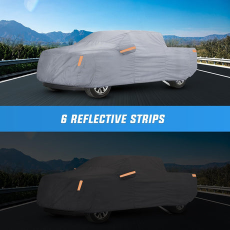 Universal Fit for Truck (Up to 250in Max Cab Length 154in) Car Cover UV Protection Nilight