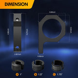 12Inch 300W Triple Row Led Light Bar Spot Flood Combo Off Road Lights Mounting Bracket Horizontal Bar Tube Clamp Led Lamp with Wiring Harness for Truck Golf Cart ATV UTV