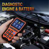 YM529 Smart Wireless OBD2 Scanner with Wireless Update - Professional Car Diagnostic Tool with 2.8 Inch IPS Screen - Auto Code Reader for Check Engine Light & Wireless Update, 1996-2026 Vehicles