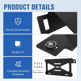 Front License Plate Bracket fit for Ford Bronco 2/4 Door 2021-2026 | for 2021-2025 2026 Steel License Plate Mounting Holder for Heavy-Duty Modular Bumper no Drilling Required Rattle-Free Black