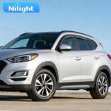 in-Channel Rain Guards for Hyundai Tucson 2016 2017 2018 2019 2020 2021, Smoke Tinted Window Visor Vent Shield Shade, Fresh Air Ventilation & Rain Protection, 4PCS