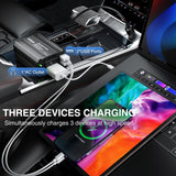 150W Power Inverter 12V DC to 110V AC Car Charger Converter with 3.1A Dual USB Ports and 1 AC Outlets for Phones Tablets Laptop Computer Game Console Kindle iPad DVD Players Black