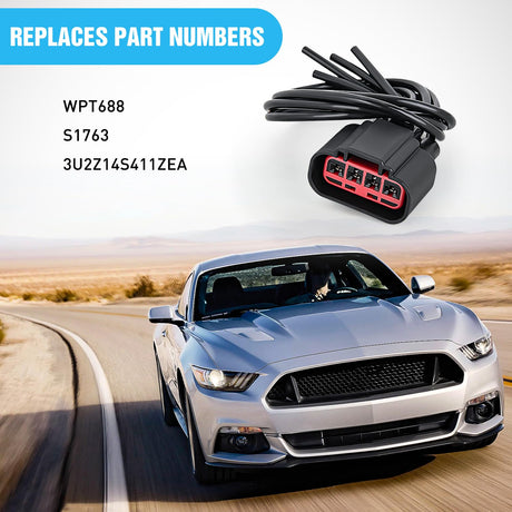 HVAC Blower Motor Resistor Connector Fit for Ford Expedition Explorer F-150 2004-2018, Lincoln Mark Lt Navigator, Mercury Montego 2005 2006 2007, Replaces WPT688, 3U2Z14S411ZEA