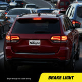 Third Brake Light for Dodge Caliber 2007-2012 Cherokee 2011-2017 | for Dodge Caliber 2007-2012, Durango 2011-2017, Jeep Cherokee 2011-2017, Compass 2007-2016, High Mount 3rd Stop Lamp, Smoked
