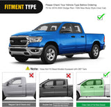 Running Boards for 2019 2020 2021 2022 2023 2024 2025 2026 Dodge Ram 1500 New Body Style Crew Cab 4 Full Size Doors 6 Inch Side Step Nerf Bars Black