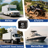 Dual Battery Isolator Kit Smart Adjustable 12V 140 AMP Auto Manual Voltage Sensitive Relay VSR Automatic Disconnect Switch Delay Setting Waterproof for Truck Car Van RV ATV UTV Marine Boat