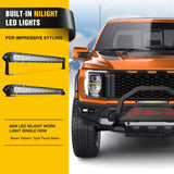 Bull Bar with Light Bar&License Plate Hole Compatible for Ford F-150 F150 2004-2026 Truck Brush Guard, Front Bumper Push Bar w/Grille Skid Plate Light Mount