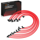 Spark Plug Wire 10.5 mm 90 Degree Boots High Performance Ignition Wire Compatible with Chevy SBC BBC 305 350 454 Electronic V8 Engine with HEI Distributor