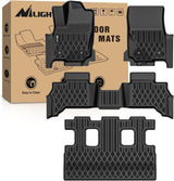 TPE Floor Mats for Toyota 4Runner 7 Seats Only 2025 2026 | All Weather Custom Fit Heavy Duty Floor Liners