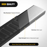 Running Boards for 2015-2026 Ford F150 Quad Cab 2 Full-Size Door & 2 Half-Size Door 6 Inch Side Step Nerf Bars Stainless Steel Black