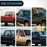 Towing Mirrors Manual Adjusted Flat Convex Glass Telescoping Folding Compatible With 1999-2002 Chevy Silverado GMC Sierra 1500 2500 3500 Suburban Tahoe Avalanche Yukon