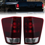 Taillight Assembly Compatible with 2004 2005 2006 2007 2008 2009 2010 2011 2012 2013 2014 2015 Nissan Titan Tail Light OE Style Rear Lamp Replacement Driver and Passenger Side Smoked Red Lens