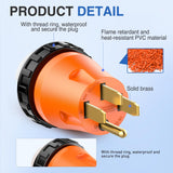 50 Amp to 50Amp RV Power Adapter 125/250 Volt Twist Locking Connector 14-50P to SS2-50R 50A Male Plug to 50A Female Receptacle for RVs Generator Camper Caravan Shore Power Converter