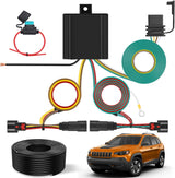 4 Pin Trailer Wiring Harness Kit 56406 Vehicle Standard 4 Way Connector Custom for 2019 2020 2021 2022 2023 Jeep Cherokee Simple Fit Tow Hitch Harness