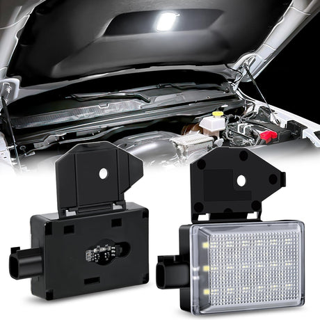 Under Hood Courtesy Light White Beam Plug and Play Compatible with 1998-2010 Dodge Ram 1500 2500 3500, 2006-2019 Dakota Charger, 1998-2001 Wrangler Grand Cherokee