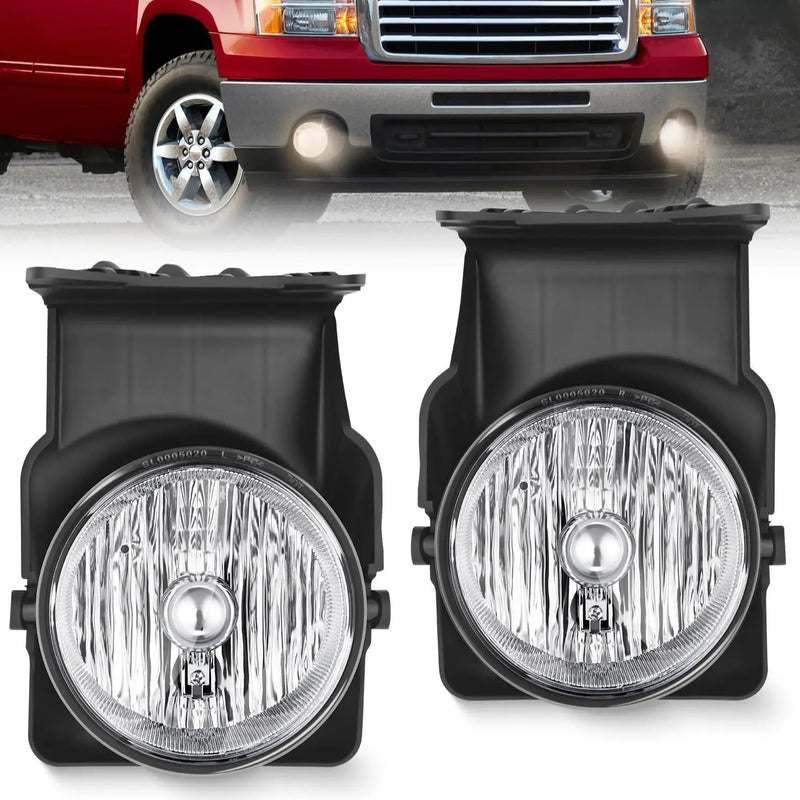 Nilight Fog Lights Assembly (2003-2006, 2007 Classic), Pair for 2003-2007 (2007 Classic body) GMC Sierra 2500HD/3500HD (6.6L Duramax V8 (LB7), 6.6L Duramax V8 (LLY), 6.6L Duramax V8 (LBZ))
