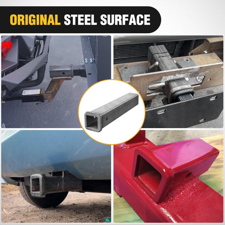 Hitch Adapter 2 Inch x 12 Inch Combo Bar Trailer Receiver Tube Weld-on Raw Steel Hitch Bar