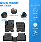 TPE Floor Mats for Ford Maverick (Gasoline Models Only) 2022 2023 2024 2025 2026 All Weather Custom Fit Heavy Duty Floor Liners