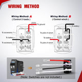 2 PCS 7 Pin Rocker Switch Jumper Wires Set for 7Pin Toggle On/Off Rocker Switch Wiring fot Automotive Polaris Ranger RZR ATV Console Switch Install 1 Set Switch Not Included