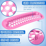 Grill Inserts fit for Jeep Wrangler Front Grille Mesh Inserts & Headlight Cover Set for JK JKU Unlimited Sports Sahara Freedom Rubicon 2007-2018 Clip-in Trim Exterior Accessories Pink 9 Pcs