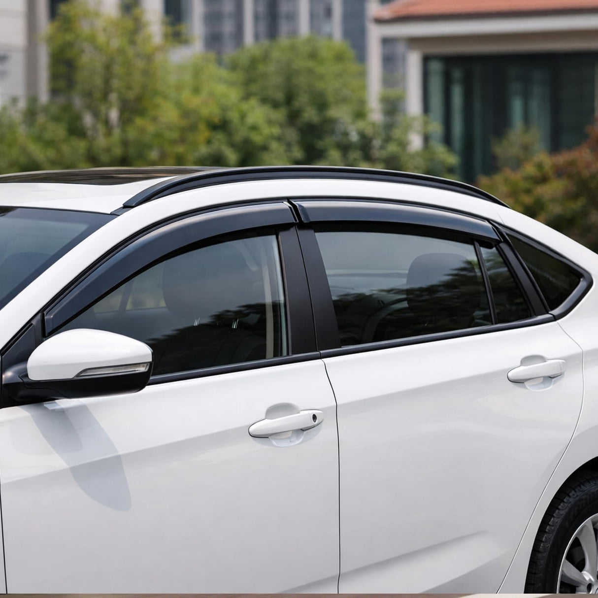 Window Visors for Honda HR-V 2016 2017 2018 2019 2020 2021 2022 | Outside Mount Rain Guards Vent Visors Window Deflectors Fresh Air Ventilation Smoke Tint, 4PCS
