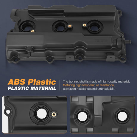 Pair Engine Valve Cover for Nissan Frontier 2005-2019, NV1500 NV2500 NV3500 2012 2013 2014 2015 2016 2017 2018 2019, Pathfinder 2005 2006 2007 2008 2009 2010 2011 2012, Xterra 2005-2015