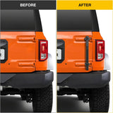 Tailgate Flagpole w/ CB Antenna Mount for Ford Bronco 2021 2022 2023 2024 2025 Heavy Duty Rear Door Flag Holder Bracket for Off-Road Camping, No Drill Installation