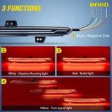Rear Bumper Tail Light Compatible with 2018 2019 2020 2021 2022 Honda Accord 10th Smoke Lens LED Reflector Rear Bumper Lamp Brake Turn Signal Sequential Flashing Driving Taillights Replacement