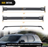 Roof Rack Cross Bars Compatible with GMC Acadia 2017 18 19 20 21 22 2023 with Side Rails, Adjustable Aluminum Less Wind Noise Car Crossbars for Cargo Carrier Luggage Box Kayak Tent Snowboard