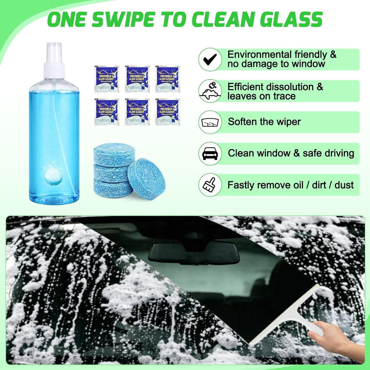 Automotive Tools 37PCS Car Detailing Kit Auto Cleaning Tools Wash Set with Storage Carry Bag Home Use for Interior Exterior Deep Clean Car Care Windshield Dashboard Seat Air Vents Wheels Tires, Green