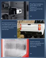 Taillight Assembly for 2019 2020 2021 2022 2023 Chevy Silverado1500 | 2020 2021 2022 2023 Silverado 2500HD 3500HD LED Tail Light Rear Lamp Replacement Passenger Side