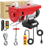 1320LBS Electric Hoist 110V Electric Winch with Wireless & Wired Remote Control, Single/Double Slings 39FT Lifting Height Lift Hoist Material Handling Tool for Warehouses Factories Garage