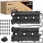 Pair Engine Valve Cover Set for Infiniti I35 2002 2003 2004, for Nissan Altima 2002 2003 2004 2005 2006, Maxima 2002-2006 2007 2008, Quest 2004-2009, Murano 2003 2004 2005 2006 2007